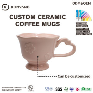 Taza <span class=keywords><strong>de</strong></span> Cerámica <span class=keywords><strong>de</strong></span> Gres a Precio <span class=keywords><strong>de</strong></span> Fábrica, Taza Irregular con Borde Creativo y Asa <span class=keywords><strong>de</strong></span> Corazón, Taza <span class=keywords><strong>de</strong></span> Cerámica <span class=keywords><strong>de</strong></span> Boca Ancha para el Hogar o Regalo - Product Image 4