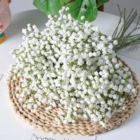 Boule de fleurs de gypsophile artificielle pour mariage, vente en gros, gypsophile rose, fleur au toucher réel, souffle de bébé, centre de table pour mur