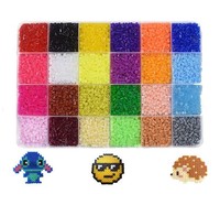2.6mm Fusible Perles Multi-couleurs Diy Handmade Plastic Perler Boxed Hama Beads Set pour Enfants