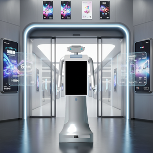 Robot Inteligente de Bienvenida con Seguimiento Facial y Guía por Voz para Servicio a Huéspedes de Hotel - Product Image 1
