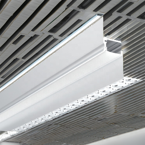 Boîtier LED en aluminium profilé en T, surface anodisée, éclairage encastré au plafond ou au mur, alliage 6063-T5, procédé de pliage - Product Image 2