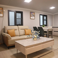 Maison conteneur portable et extensible de 40 pieds sur 20 pieds, 2 chambres, villa préfabriquée de luxe, éco-responsable, alimentée à l'énergie solaire, pour école ou habitation secondaire
