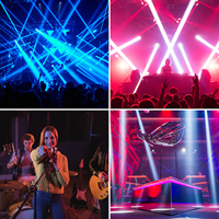 200W LED Beam Moving Head Lichter 17 Gobos 10 Farben Wash-Muster-Effekt Movinghead Bühnenbeleuchtung DMX für DJ Disco Party Hochzeit