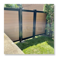 Ensemble complet de panneaux de clôture d'intimité pour l'extérieur avec cadre en métal/aluminium/fer pour la sécurité de la piscine
