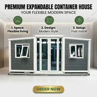 Maison conteneur extensible de 40 pieds, modulaire et assemblée, pour dortoir temporaire sur site