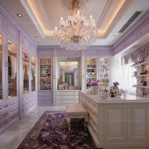 Armoire <span class=keywords><strong>sur</strong></span> <span class=keywords><strong>mesure</strong></span> Dreamy Violet Lavender Walk, design français de luxe, moderne, grande capacité, portes en bois massif, <span class=keywords><strong>dressing</strong></span> <span class=keywords><strong>sur</strong></span> <span class=keywords><strong>mesure</strong></span> - Product Image 1