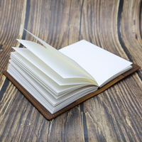 Taschen format A6 Mini Hardcover Handmade Creative Echt leder Notebook Journal Benutzer definiertes Logo Geprägter Planer halter