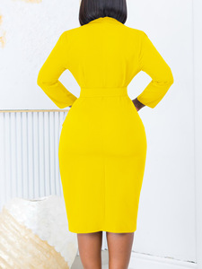 <span class=keywords><strong>Abito</strong></span> da Donna di Alta Qualità, Nuovo Stile Elegante, Monocolore, Doppiopetto, per il Lavoro - Product Image 5