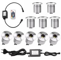 Lumière d'ambiance extérieure à LED basse tension en acier inoxydable 304 316, à changement de couleur, pour terrasse, DC12V IP67 SC-F108A