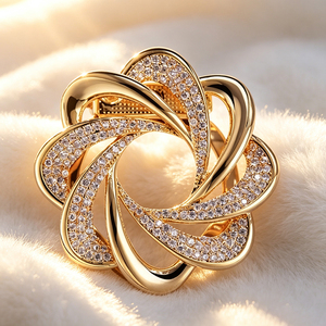 Irregular Metal Shawl Buckle Ethnic Silk <b>Scarf</b> Corner Knot Adjustment Button Decorative Pin Jewelry for <b>Scarf</b> Accessories - Product Image 5