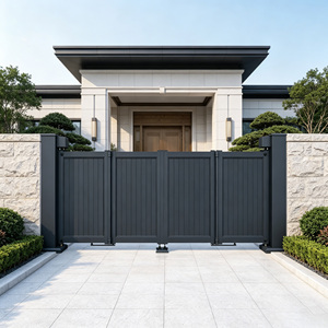 Zhanjiang Outdoor Automatic Main Entrance Design Electric Aluminum Driveway Bi Folding Gate for House Foldable Gate Opener - Product Image 1