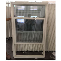 Fenêtre américaine à économie d'énergie en vinyle UPVC bon marché, à guillotine simple, à guillotine double pour la maison