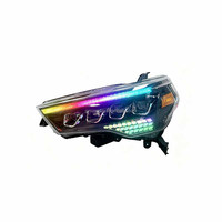 Faro Delantero LED RGB de 4 Lentes con Proyector, Animación Dinámica de Encendido para Toyota 4Runner 2014-2024, Accesorios Exteriores para SUV