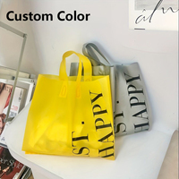 Vente directe d'usine, sac de shopping en plastique PE recyclable avec logo personnalisé, poignée souple en boucle, vêtements, sous-vêtements, chaussettes, fourrure