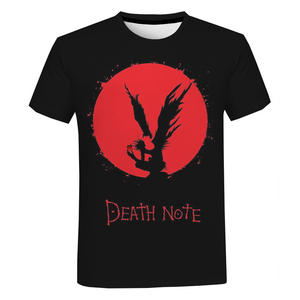 New Fashion Horror Anime <span class=keywords><strong>Death</strong></span> <span class=keywords><strong>Note</strong></span> camicia stampata in 3D per uomo moda estiva Cool top camicia Casual con stampa 3D da uomo - Product Image 3