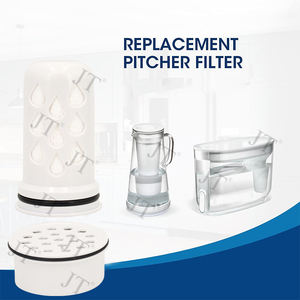 Filtro de jarra de agua de bebida de vidrio de 10 tazas con membrana de ultrafiltración y filtro de carbón activado, reduce el cloro - Product Image 2