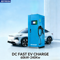 Nueva Estación de Carga Rápida para Vehículos Eléctricos FRD de 60kw 80kw 120kw 180KW DC, CCS1 CCS2 CHAdeMO GBT, Cargador Comercial para Autos Eléctricos