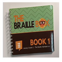 Livres éducatifs en carton pour enfants de tous âges avec alphabet braille, reliure Wire-o, impression personnalisée, vente en gros