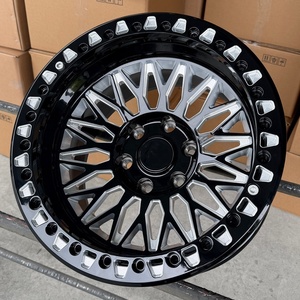 Rines de Aleación de Aluminio Todoterreno 4X4 de 17x9 18*9J 20 Pulgadas con Beadlock Real, 6x135 6x139.7, Acabado Mecanizado para Camionetas - Product Image 1