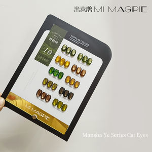 AILANUO TPO & HEMA Set de 10 Esmaltes de Gel Ojo de Gato Efecto Luna con Curado UV LED |   Botella Magnética de 15 ml para Decoración de Uñas, Suministros para Salón de Belleza - Product Image 2