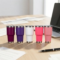 Gobelet isotherme en acier inoxydable de 30 oz avec logo personnalisé, revêtement poudré, pour café, voiture, et bouteille d'eau avec couvercle – Vasos Original Termos