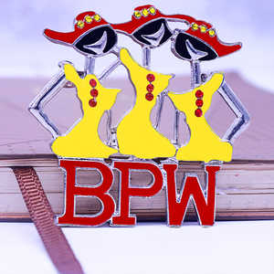 Màu đỏ và màu vàng thiết kế giai điệu bpw sororirity Trâm Pin Hiệp hội quốc gia của người da đen kinh doanh và phụ nữ chuyên nghiệp lấy cảm hứng từ - Product Image 6