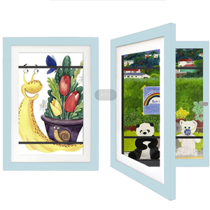 Với kính chống vỡ biến ngang treo trẻ em nghệ thuật khung trẻ em nghệ thuật khung hình từ tính được lưu trữ khung ảnh - Product Image 1