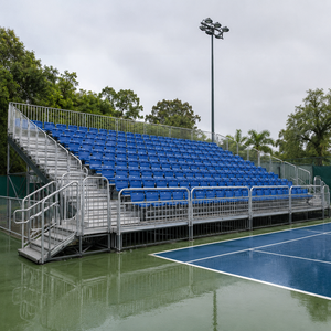 Tribune extérieure en alliage d'aluminium pour stade, 15 rangées x 15 pieds (4,6 m), capacité de 42 personnes, assemblée, amovible, tribune fixe pour les sports - Product Image 5