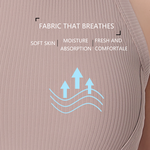 Sujetador deportivo desnuda supersuave al por mayor Sujetador deportivo <span class=keywords><strong>a</strong></span> prueba de golpes Sujetador deportivo de alta resistencia para entrenamiento correr gimnasio sujetador de Yoga acanalado - Product Image 4