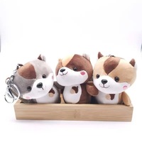 Porte-clés en peluche écureuil mignon avec grande queue moelleuse, pendentif en peluche écureuil à noix, ornement pour sac et clés de voiture, jouet en peluche, vente en gros
