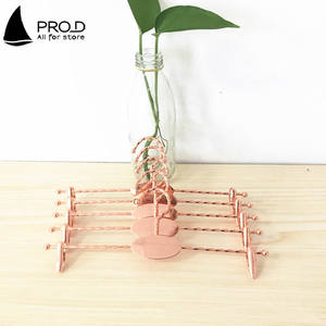 Lingerie Shop Threaded Gold Children's Panties Show Clip Custom Logo Metal <strong>Mini</strong> Wire <strong>Hangers</strong> - Product Image 5