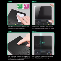 Pelindung Layar Kaca Tempered Anti Gores untuk Konsol Game Genggam R36S/R35S/RGB20S 3.5'' Film Pelindung