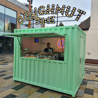 Conteneur de café préfabriqué, café en conteneur, restaurant préfabriqué en conteneur avec cuisine