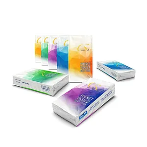 Bulk bio degradable pocket tissues packs promotional customized pocket tissue handkerchief