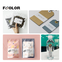 Impresora Automática de Etiquetas de Inyección de Tinta Fcolor A4, 6 Colores, Tinta de Pigmento, Impresora de Tarjetas con Logotipo, con 1 Año de Garantía