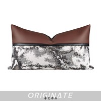 Nouvelle arrivée, housse de coussin de siège tissée de luxe, personnalisée, en fibre de polyester, pour la décoration de la maison et l'utilisation hôtelière