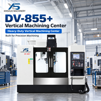Centre d'usinage CNC VMC 3 axes DV855+ BT40 avec commande FANUC, table 1000x500mm, machine de découpe de métaux robuste 380V 11kW