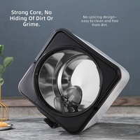 Ember Susu Teh Kotak Stainless Steel Terisolasi dengan Termometer Digital, Dispenser Minuman Komersial Besar 8L/10L/12L untuk Teh Susu