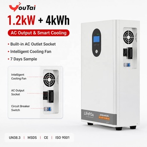 Système Solaire Tout-en-Un 1200W 4kWh avec Batterie LiFePO4 51.2V 100Ah et Onduleur Intégré, Sortie CA 230V pour Petites Habitations - Product Image 1