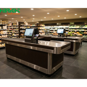 Modern Self Service <b>Checkout</b> <b>Counter</b> POS Cashier Desk with Touch Screen Retail Payment Station - Product Image 3