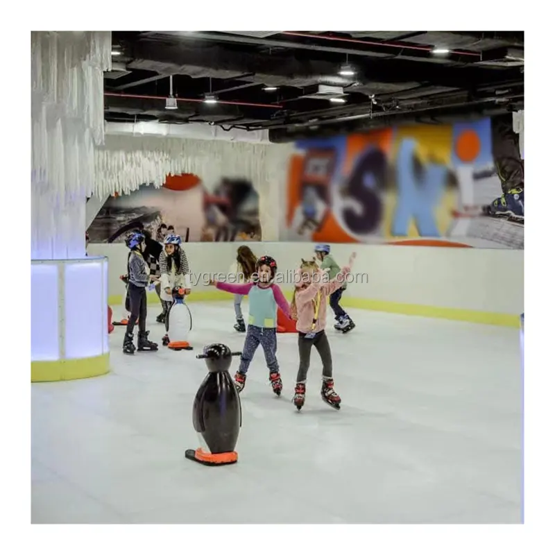 Pista de patinaje de plástico para uso doméstico, suelo de patín de HIELO SINTÉTICO, hojas UHMWPE para hockey sobre hielo