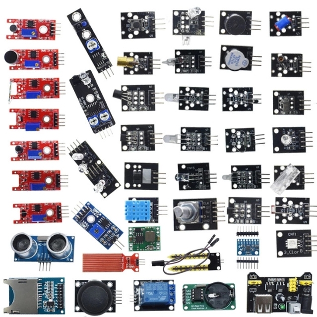 Raspberry PI Sensor kit 16 kinds 37 kinds with 37 sensor kits 45 in 1 sensor kit compatible with Arduino