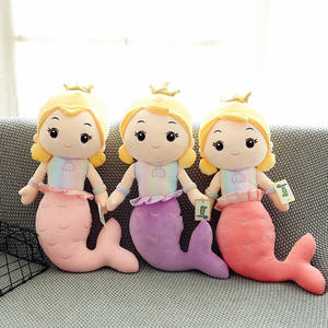 Sıcak satış yumuşak güzel balık kuyruğu oyuncak prenses bebek Mermaid peluş yastık dolması peluş oyuncak - Product Image 3