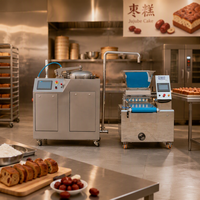 Machine à remplir les gâteaux automatique commerciale 130L, injecteur de crème pâtissière gonflable, équipement de boulangerie pour cupcakes et pâtisseries