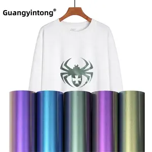 Guangyintong Everyday Iron On Vinyl Camaleón Firefly Htv Pink Glitter El mejor hierro para Htv