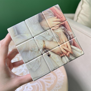 <span class=keywords><strong>Cube</strong></span> magique en plastique écologique personnalisé avec impression photo pour les jeux d'enfants et les cadeaux d'affaires - Product Image 3