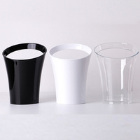 Seau à glace en plastique portable, refroidisseur à champagne et à vin, refroidisseur de boissons multicolores pour bar, maison, fête, pique-nique