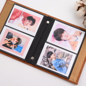 Álbum de Fotos Retro de 64 Bolsillos para Películas Instantáneas Fujifilm <span class=keywords><strong>Instax</strong></span> <span class=keywords><strong>Mini</strong></span> 11 9 8 7s 90 <span class=keywords><strong>70</strong></span> 25, Funda de PU, Porta Tarjetas de Fotos - Product Image 4