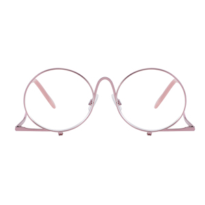 Gafas de Lectura Redondas de Metal para Mujer, Diseño Nuevo, OEM, para Maquillaje, Cualquier Color Pantone Disponible, CE - Product Image 2