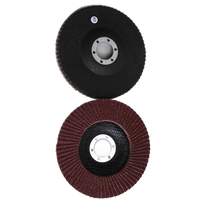 Disque à lamelles abrasif en oxyde d'aluminium pour meuleuse d'angle 125*22 mm, grain 36-120, pour meulage et polissage, support OEM